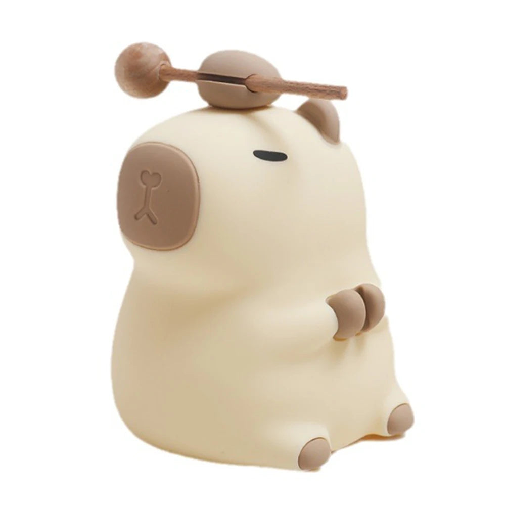 Capybara Night Light Adjustable Brightness Cute Desktop Light Built-In Battery Capybara Atmosphere Light for Children Room Decor