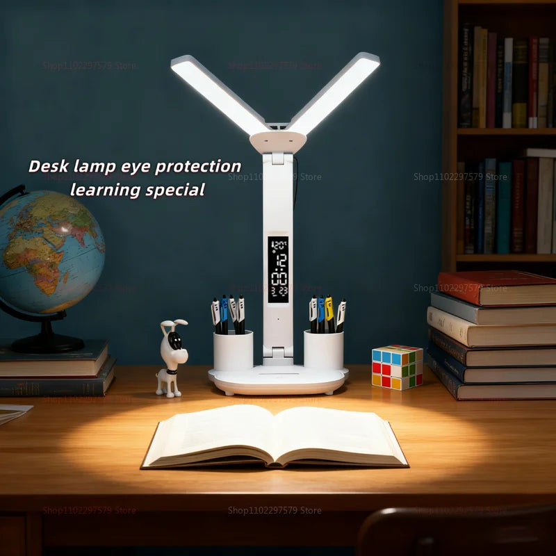 Rechargeable LED Desk Lamp Portable Bedside Light Eye Protection Touch Dimming Child Kids Study Reading Night Lamp