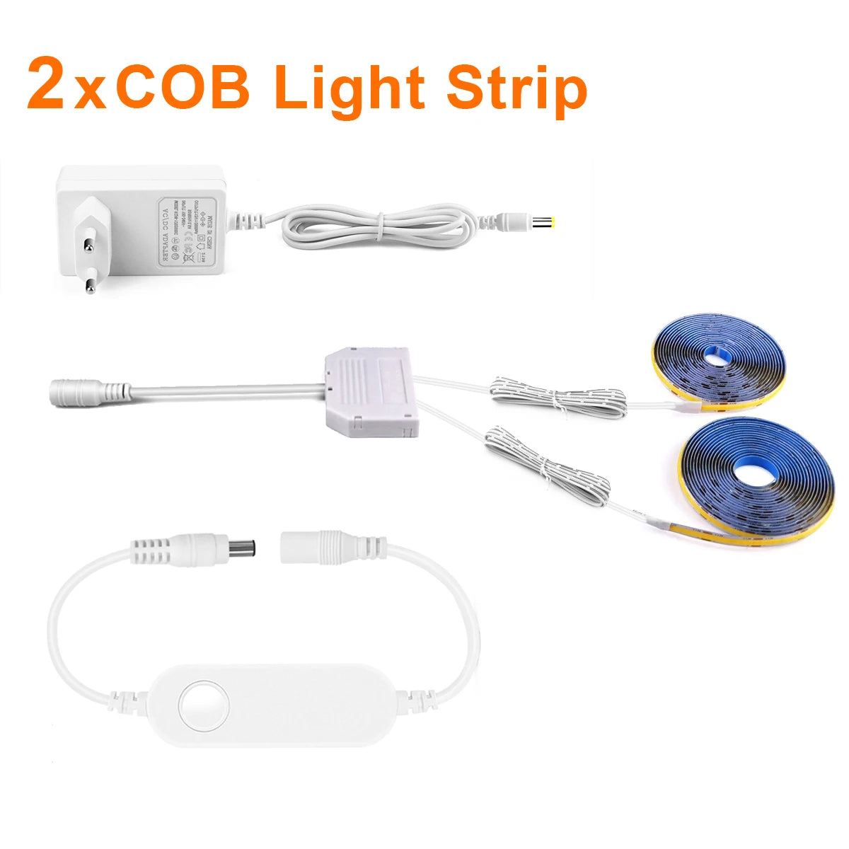 12V LED Soundproof Panel Decor COB Light Strip Wall Lamp for Smart Zigbee Tuya APP Control Wine Show Cabinet Night Lighting