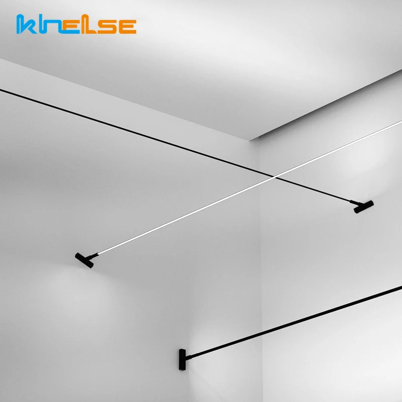 4m/6m/8m Skyline Linear Light COB LED Wall Lamp Living Room Art Exhibition Background Decor Bedroom Minimalist LED Strips Sconce
