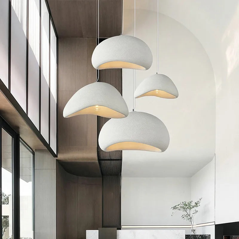 Japanese Wabi Sabi Chandelier Modern LED Pendant Light for Dining Living Room Bedroom Bar Designer Homestay E27 Hanghing Lamp