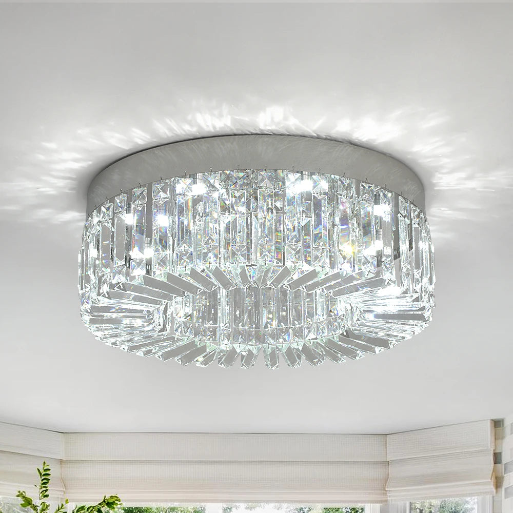 Crystal Ceiling Lamp Living Room Gold Luxury Modern Chandeliers Decoration Led Ceiling Lights Lighting Fixture Diameter 40 50cm