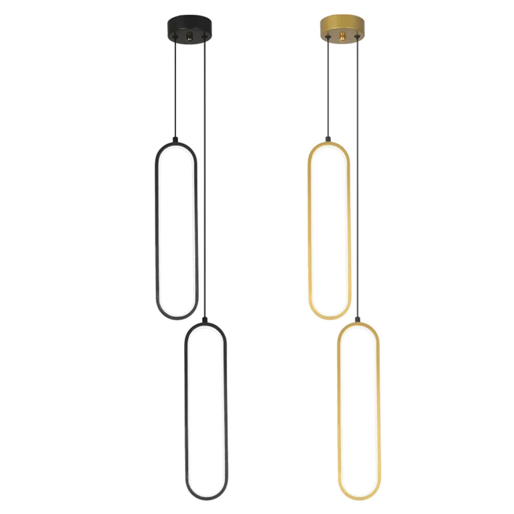 Bedroom Chandelier 3000k-6000K Atmosphere Living Room Lamp Warm White Bedside Hanging Lamp Eye Protection Dining Room Decoration