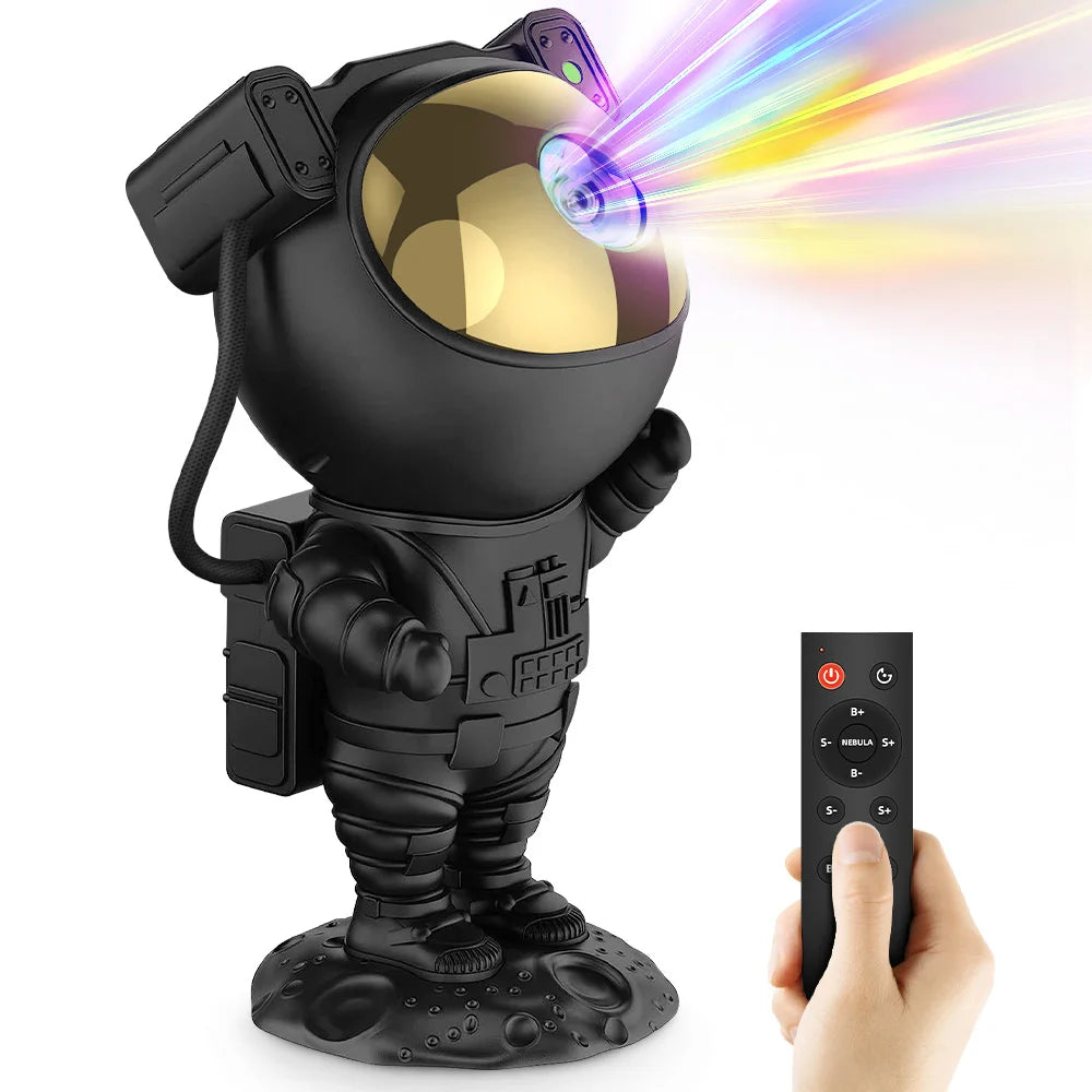 Astronaut Galaxy Projector Night Light with Timer and Remote - Star Starry Nebula LED Lamp, Gift for Kids/Adults