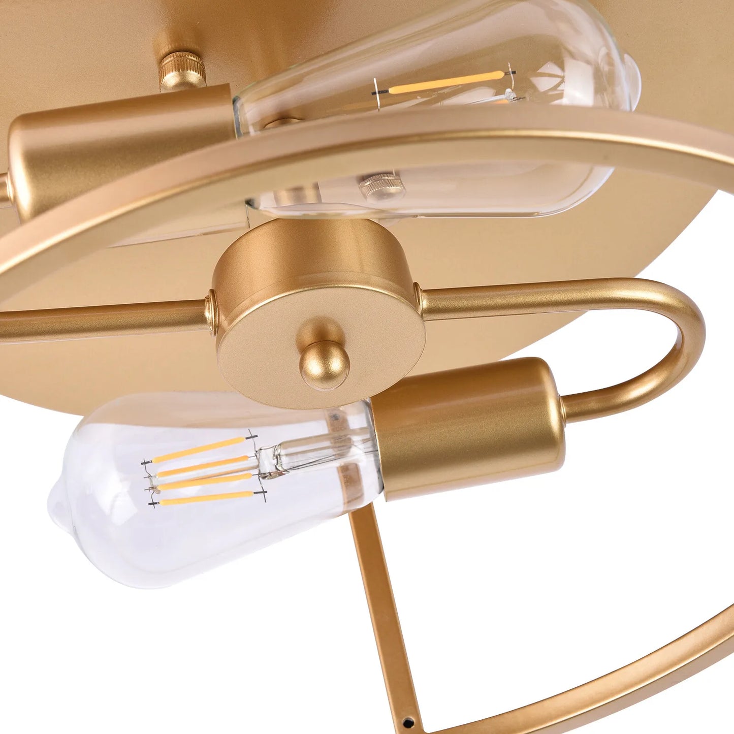 2-Heads Ceiling Lights E26 Fixture Living Room Farmhouse Flush Mount Ceiling Light