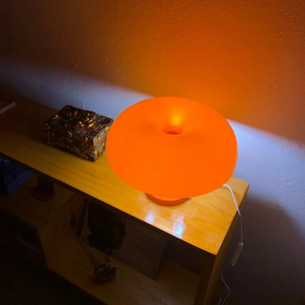 Classic Mushroom Desk Lamp Bedroom Bedside Lamp Danish Designer Orange Decorative Table Lamp Modern Bauhaus Art Table Lamp