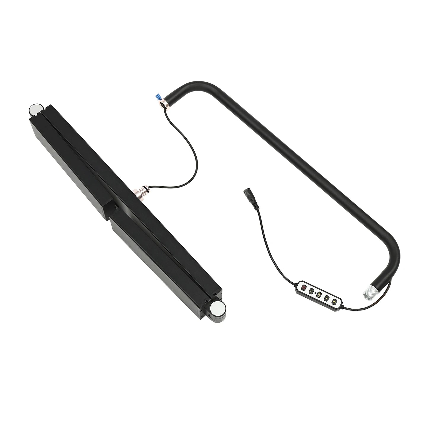 40W LED Half Moon Floor Lamp Dimmable 3-Color 3600LM, Height & Angle Adjustable for Makeup, Salon, Live Streaming