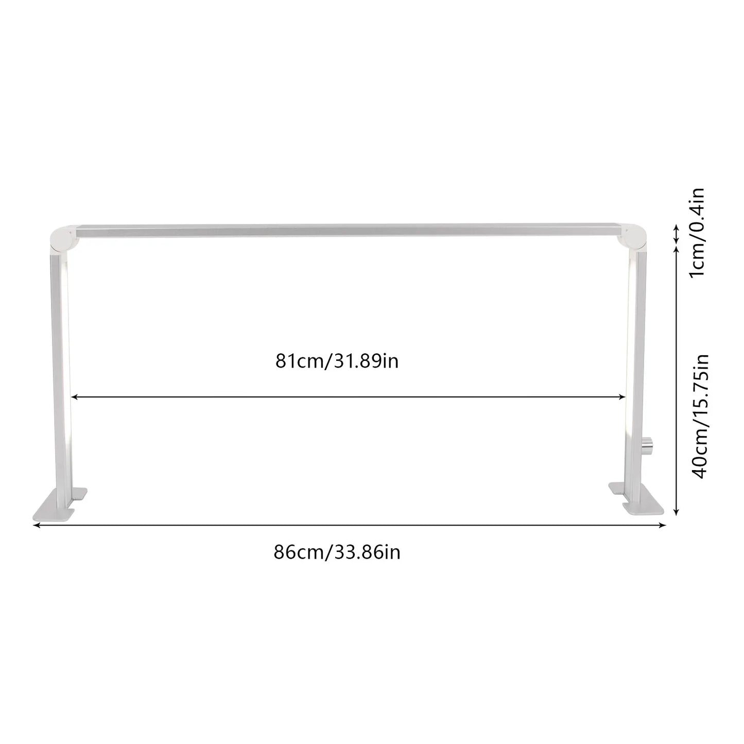 36W 24V 1.5A LED Manicure Lamp 33.86*16.14in Desk Light Nail Desk Lamp 3000LM