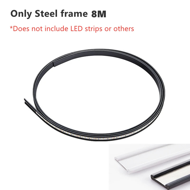 4m/6m/8m Skyline Linear Light COB LED Wall Lamp Living Room Art Exhibition Background Decor Bedroom Minimalist LED Strips Sconce