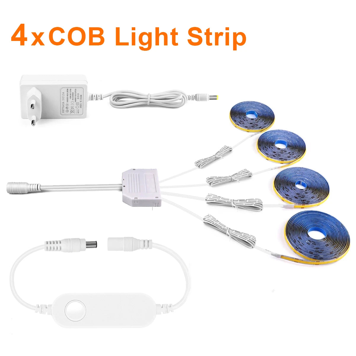 12V LED Soundproof Panel Decor COB Light Strip Wall Lamp for Smart Zigbee Tuya APP Control Wine Show Cabinet Night Lighting