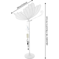 BYMAOCAR 2PCS Wedding Butterfly Floor Lamp LED Butterfly Ceiling Lamp for Wedding Party 57.5-70.1in Adjustable Height