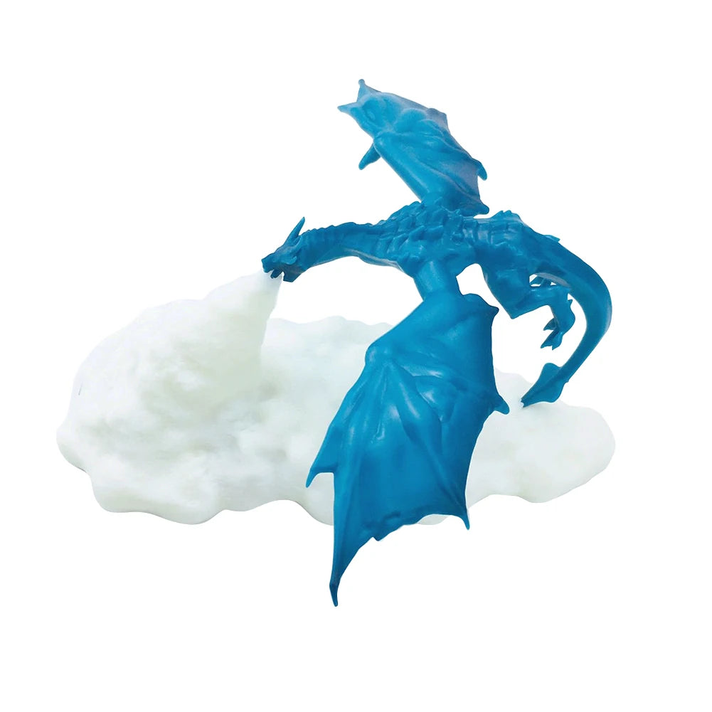 3D Printed Nightstand Lamp Eye Protection Fire/Ice Dragon Tabletop Light Kids Sleep Accompany USB Charge for Bedroom/Living Room