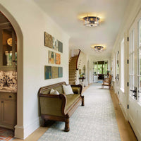 3-Light Farmhouse Ceiling Light Farmhouse Flush Mount Ceiling Light Industrial Farmhouse Light Fixtures Rustic Ceiling Light