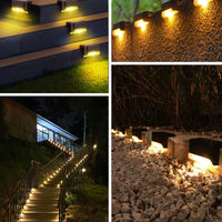16-Pack Outdoor Solar Deck Lamp For Outdoor Stairs, Steps, Fences, Yards, Patios And Paths LED Light (Warm White)