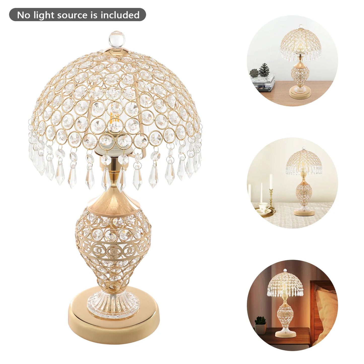 Charming Crystal Table Lamp – First-Class K5 Crystals, Radiant Glow, Perfect for Creating a Cozy & Elegant Atmosphere