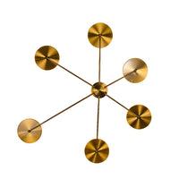 6-Head Modern Wall Sconces Sputnik LED Light Creative Ceiling Lamp Modern Art Decor, for Living Room, Entryway, Bedroom, Hallway