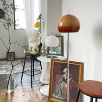 Orange Cream Glass Floor Lamp Bedroom Bedside Living Room Sofa comfort Creative Mushroom Table Light Bookstore Eye Protection
