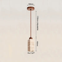 Yellow Marble Droplight Dining Table Japan Wabi-Sabi Travertine Pendant Light Nordic Bedside Restaurant Aisle Hanging Lamp