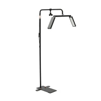 40W LED Half Moon Floor Lamp Dimmable 3-Color 3600LM, Height & Angle Adjustable for Makeup, Salon, Live Streaming