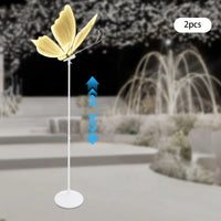 BYMAOCAR 2PCS Wedding Butterfly Floor Lamp LED Butterfly Ceiling Lamp for Wedding Party 57.5-70.1in Adjustable Height