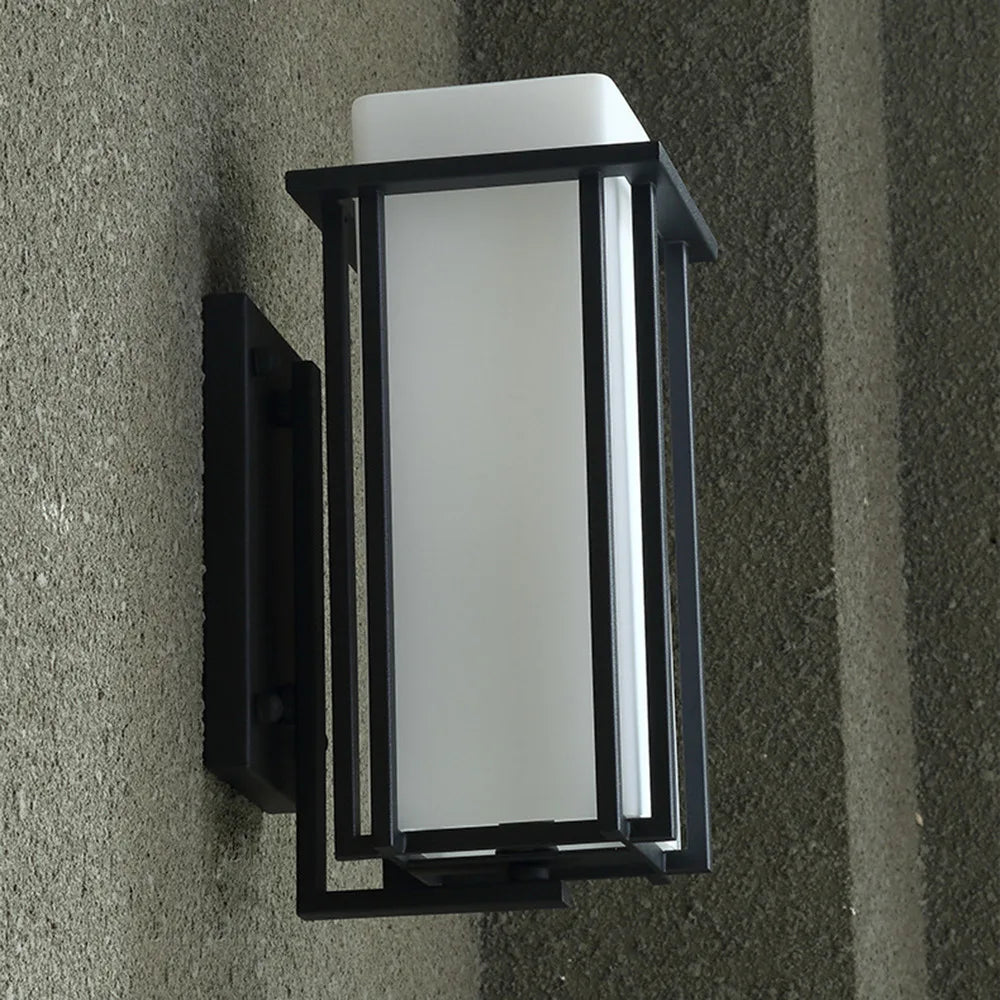 Bymaocar 110v Elegant Simple American Iron Outdoor Wall Lamp Porch Lighting Wall Mounted Weatherproof & Rustproof Fit 6-18㎡ Area