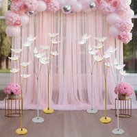 110V 3Pcs Gold/Silver LED Butterfly Standing Lights, Freestanding Landscape Atmos0phere Lamp For Weddings, Parties, Stages, etc