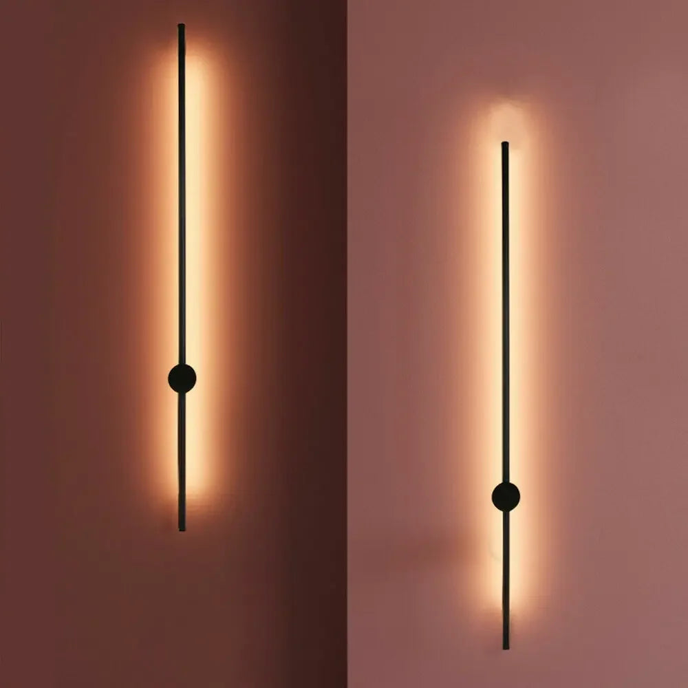 1M Modern LED Wall Light – Long Strip Sconce for Stairs, Bar, and Bedroom, Sleek Linear Design
