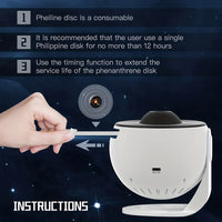 13 In 1 Galaxy Ultral Star Projector HD Image Area LED Night Light, 13 Film Discs,360° Rotate 1/2h Timer for Kids&Adults Bedroom