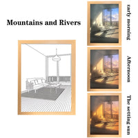 Bedroom Bedside LED Night Light Painting Dimming Wall Artwork Table Lamp Home Interior Decoration Gift Mood Photo Desk Fixtures