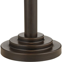 Art Deco Style Desk Table Lamps Set of 2, Rustic Rubbed Bronze, 18.5 High, Mission Tiffany Collection, Nautical Theme