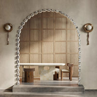 American Retro Old Gold Round Wall Light Loft Handmade Long Sconce Personality Living Room Lobby Hotel Villa Wooden LED Lighting