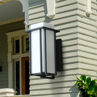 Bymaocar 110v Elegant Simple American Iron Outdoor Wall Lamp Porch Lighting Wall Mounted Weatherproof & Rustproof Fit 6-18㎡ Area