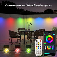 Smart Outdoor Light String 300 Ft RGBIC Outdoor Light With 16 Million Dimmable Warm White LED Bulbs Application  Control garden
