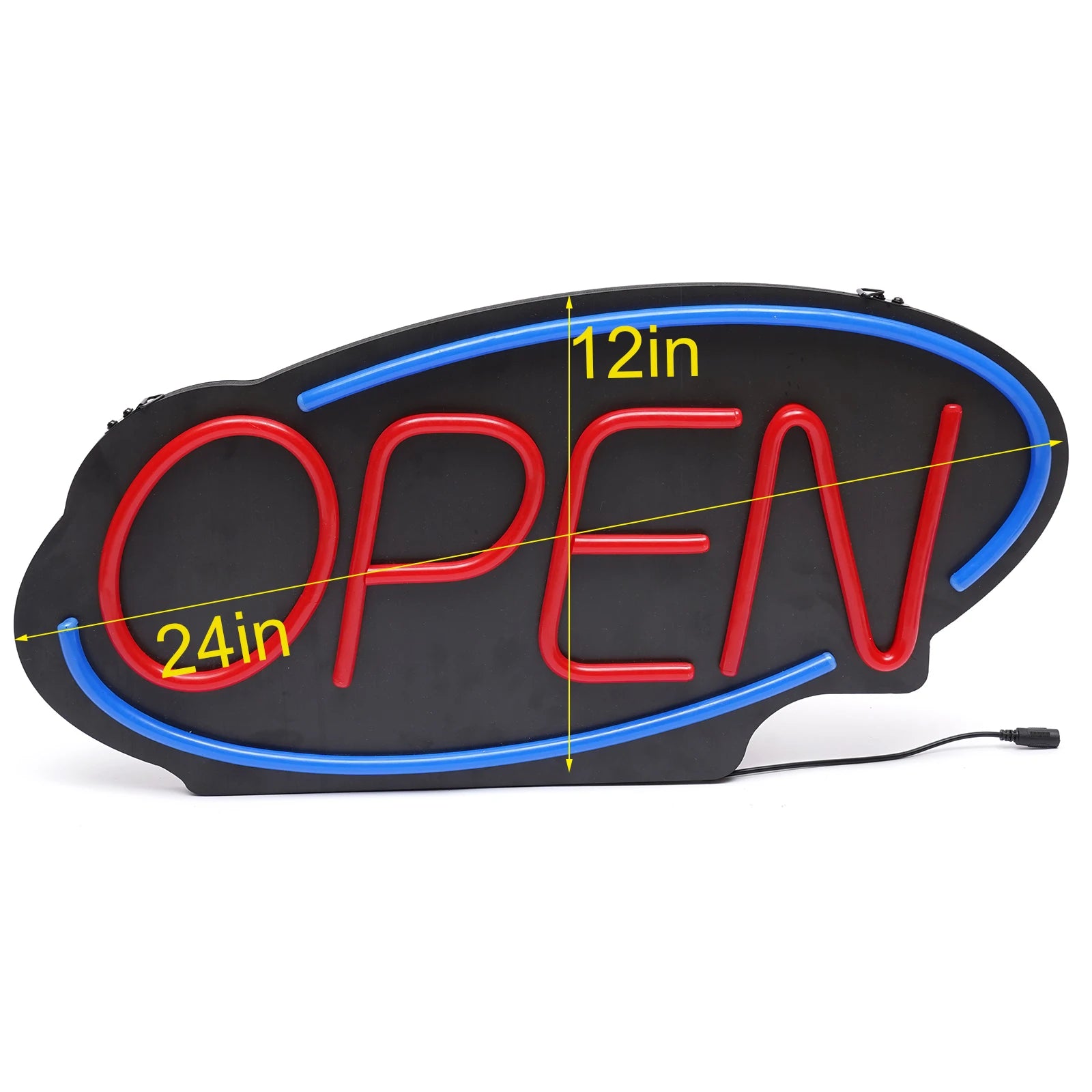 24 inch LED Open Sign Neon Light Bright for Restaurant Bar Pub Store Club Outside Wall Decor Sign
