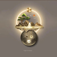 3d wall painting with lights Simple Modern Hanging Home Decoration for Corridor Aisle Upscale  Living Room  Wall Decorations