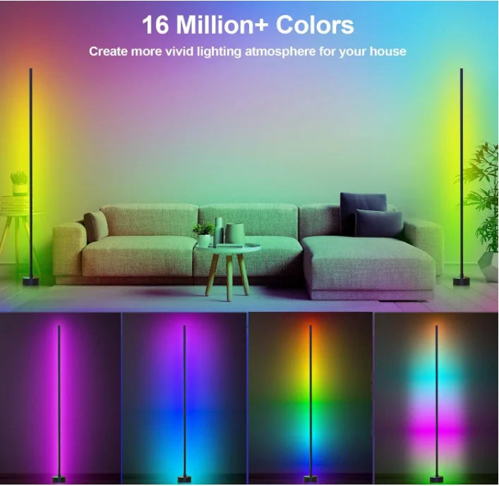 Led Floor Lamps Living Room Bedroom Colorful Nnight Llights Party E-sports Atmosphere Lights 120CM Multiple Color Switching