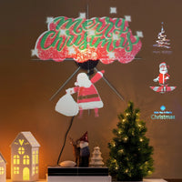 3D Holographic Fan, 52 cm 3D Holographic Projector HD LED Advertising Display with Remote Control, suitable for bars, Halloween