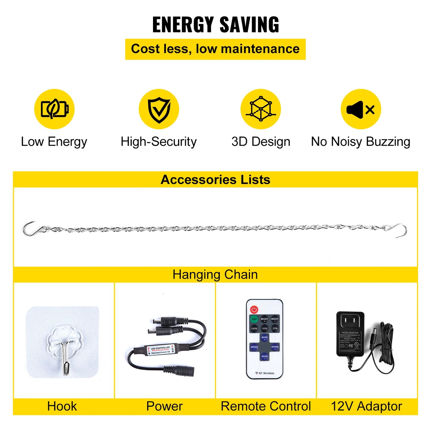 VEVOR Let's Party LED Neon Sign Flex Transparent Acrylic Wall Decor Neon Sign Light Letter Board Party Background Creative Gift