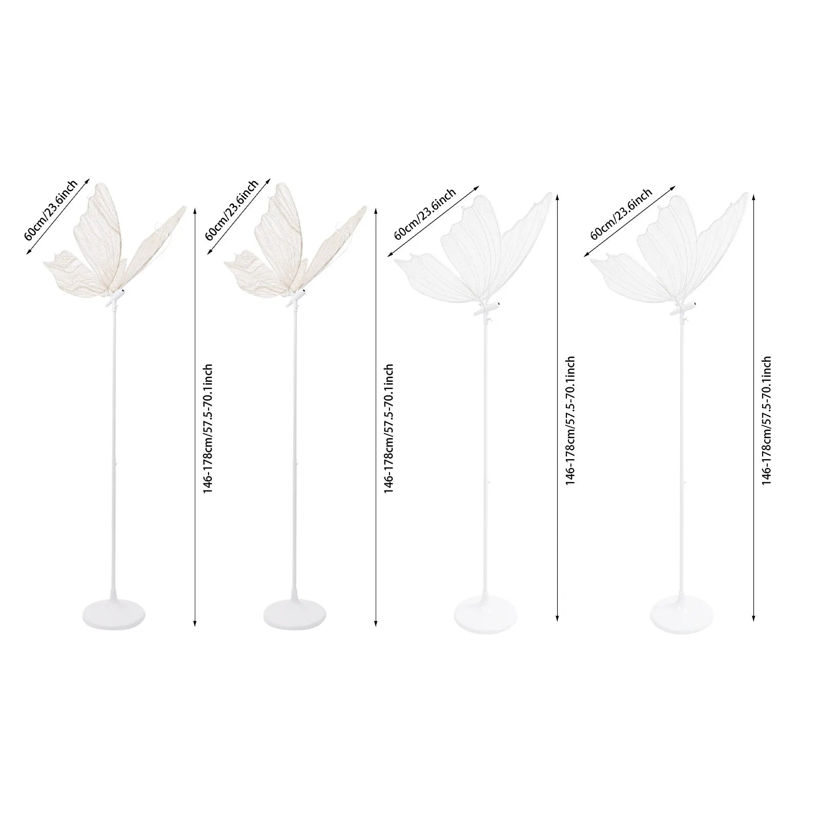 Creative Wedding Butterfly LED Floor Lamp, Butterfly Hanging Light for Wedding