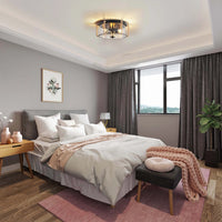 3-Light Farmhouse Ceiling Light Farmhouse Flush Mount Ceiling Light Industrial Farmhouse Light Fixtures Rustic Ceiling Light