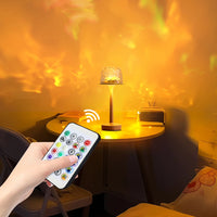 Creative Ocean Lamp Water Wave Lamp 16/3 Colours Rotating Night Light Dimmable Starry Sky Projector Light Bedroom Decoration