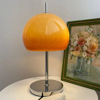 Orange Cream Glass Floor Lamp Bedroom Bedside Living Room Sofa comfort Creative Mushroom Table Light Bookstore Eye Protection