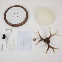 Deer Horn Rustic Chandelier Lodge Retro Resin Antler Pendant Lamp Ceiling Light