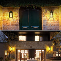 2 Pack IP65 Waterproof Outdoor Wall Lights - Porch Lights Outdoor Wall Lights Decor for House Exterior Patio Garage Lights