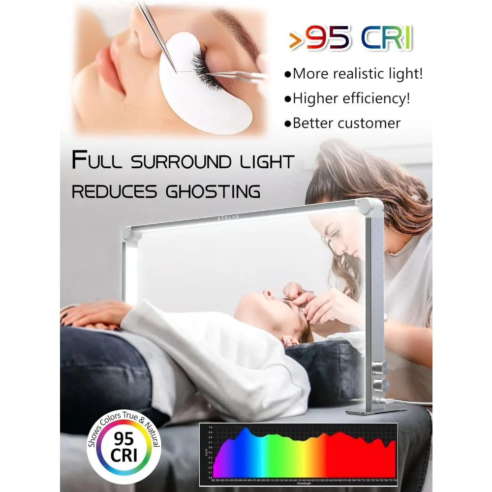 36W Adjustable LED Desk Lamp with 4000-6000K Temperature Range, 3 Lighting Modes for Study, Model Building, and Crafting