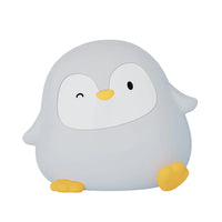 Cartoon Penguin Silicone Lamp Rechargeable LED Night Light Two-level Dimming Timer Off Sleep Light for Room Decoration