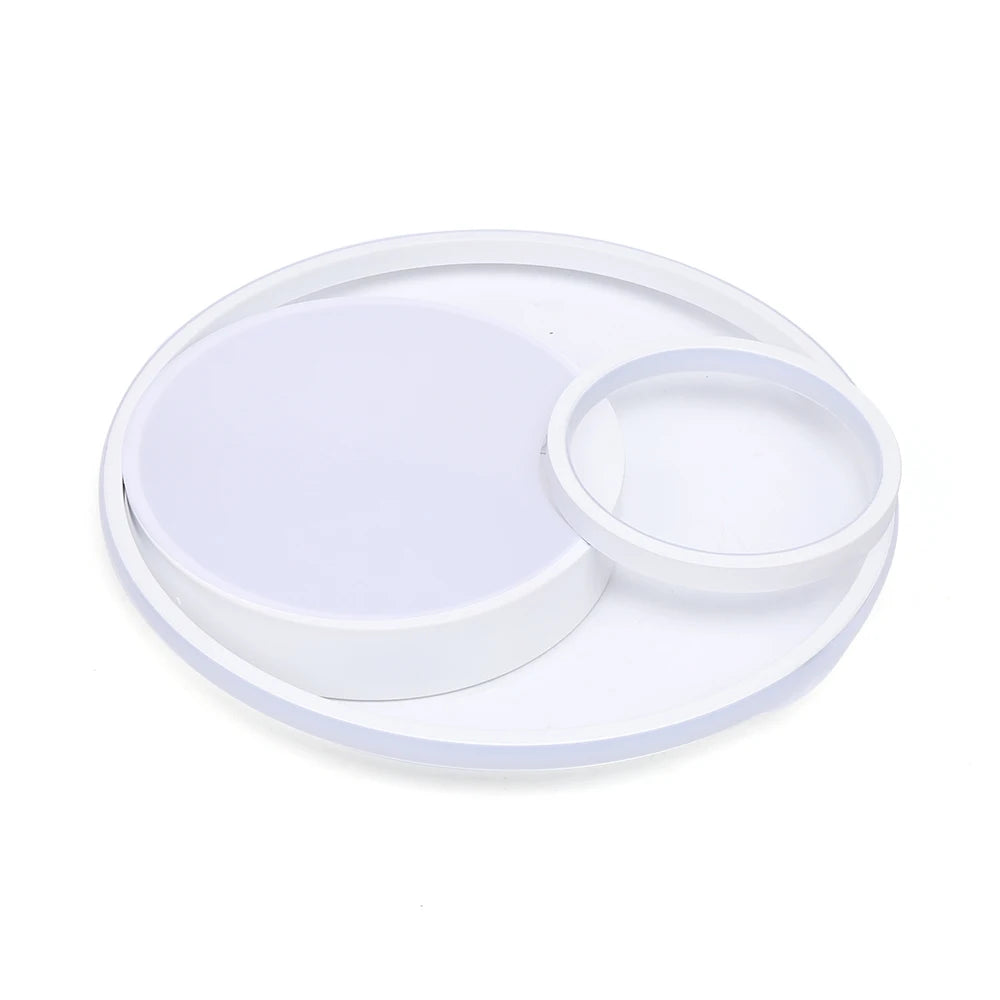 48cm 55W Ceiling Light Home Lighting Ceil Lamp Warm and Romantic Triple Circle 110V-240V for Living Room, Restaurant, Bedroom