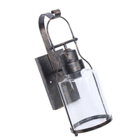 110-220V ‎Indoor Rustic Light Fixtures,Retro Vintage Industrial Wall Lantern, Farmhouse Wall Lamp with Clear Lampshade