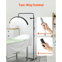 Dimmable Floor Lamp for Estheticians 26inch Adjustable Arched Design Beauty Lash Light