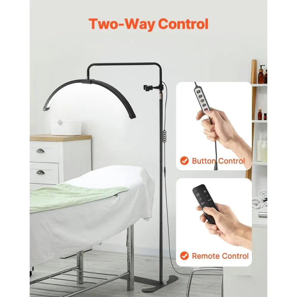 Dimmable Floor Lamp for Estheticians 26inch Adjustable Arched Design Beauty Lash Light